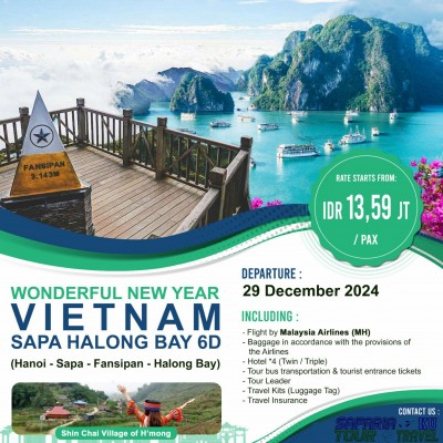 6D5N WONDERFUL NEW YEAR VIETNAM SAPA HALONG BAY 